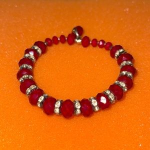 Red Beaded Bracelet For Sale!!